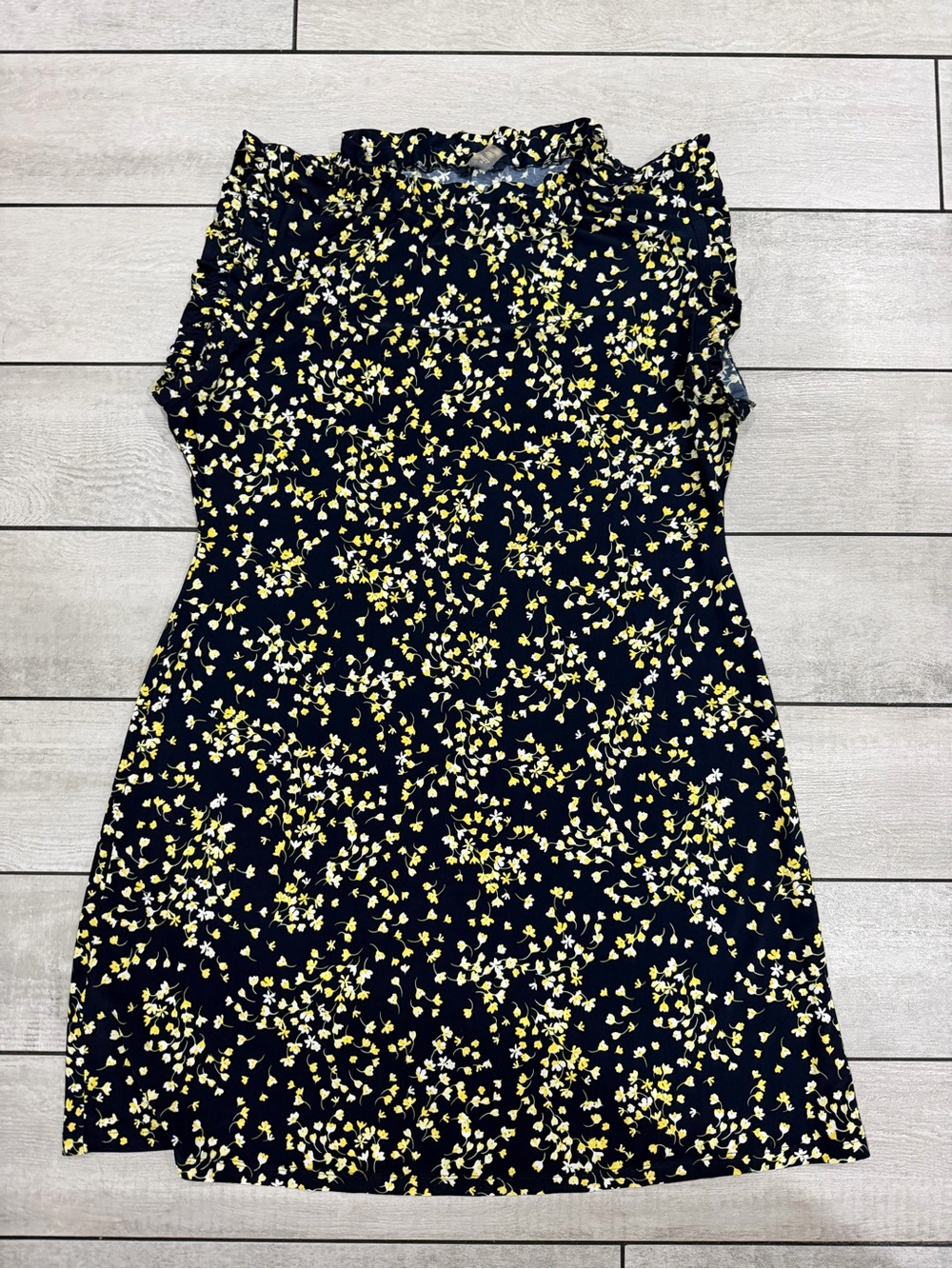 Tommy Hilfiger Navy Mini Dress with Yellow & White Floral Print